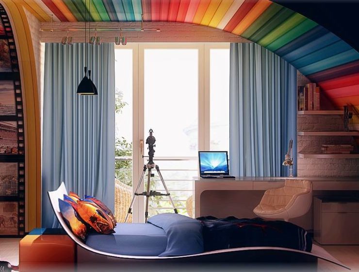 Rainbow-themed-interior