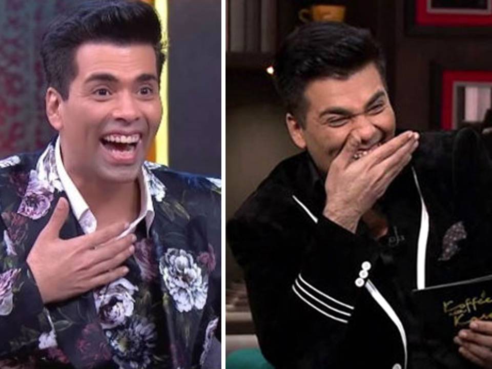 karan johar launghing