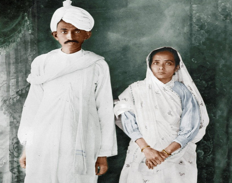 kasturba-gandhi-and-mahatma-gandhi-young