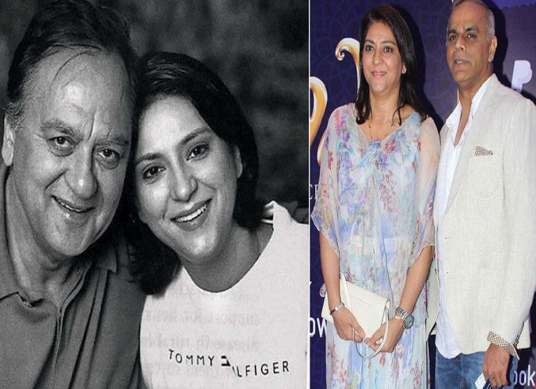 Priya-Dutt-With-Father-and-Husband