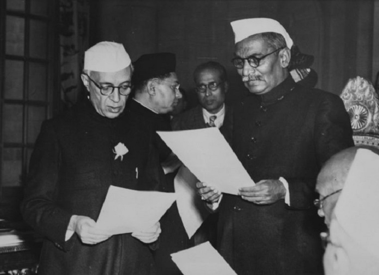 Rajendra-Prasad-and-Nehru