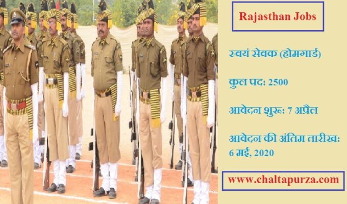 rajasthan home guard posts