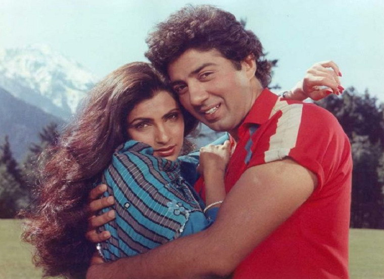 Dimple-with-Sunny-Deol-