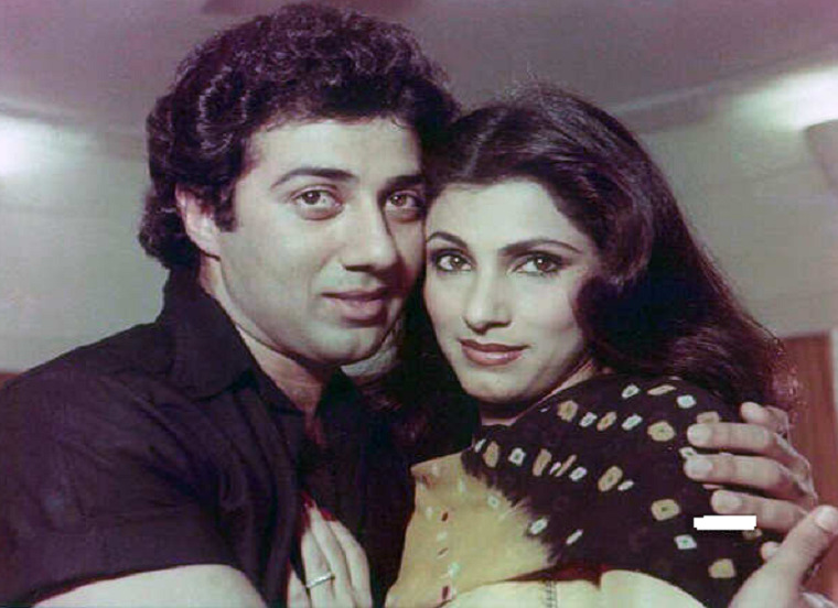 Dimple-with-Sunny-Deol-